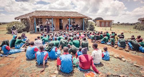 Awards ceremony at the Mugie School