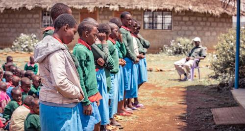 Awards ceremony at the Mugie School