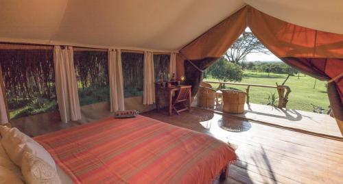 Ekorian's Mugie Camp, view looking out if the tent 