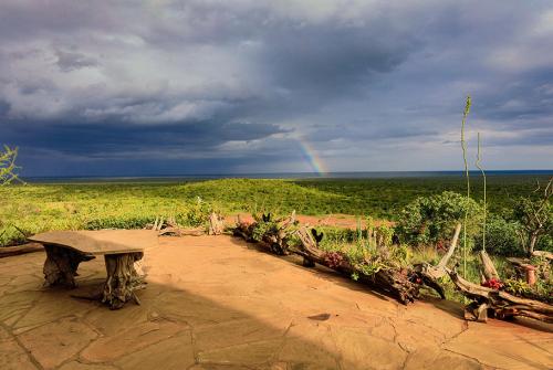 Rainbow views from Mugie House